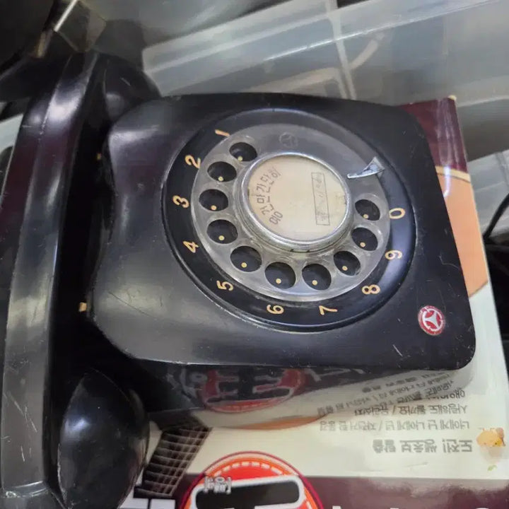 [BUNJANG] Vintage Rotary Dial Telephone Set (Black &amp; White) / 옛날 빈티지 다이얼 전화기 블랙 화이트 2대일괄