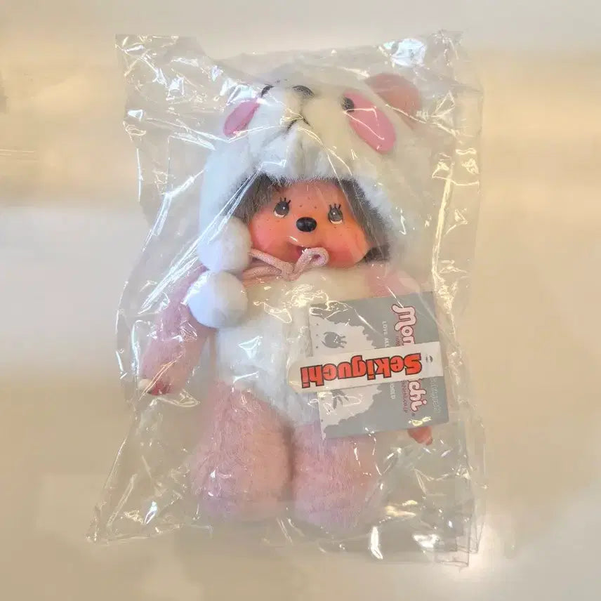 [BUNJANG] Pink Panther Monchhichi Doll / 핑크팬더 몬치치  인형