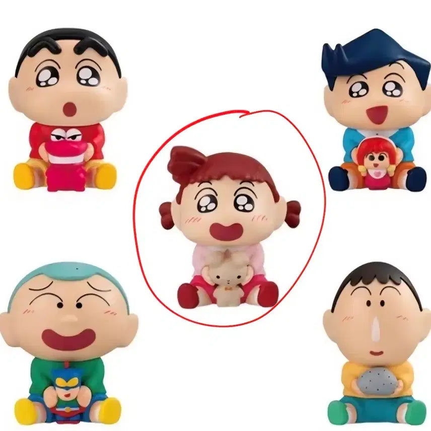 [BUNJANG] Bandai Crayon Shin-chan Gyucot "Hugging Tight" Mini Figure Gacha / 반다이 짱구는 못말려 규코토(Gyucot) 꼬옥 안아줘 미니 피규어 가챠 유리