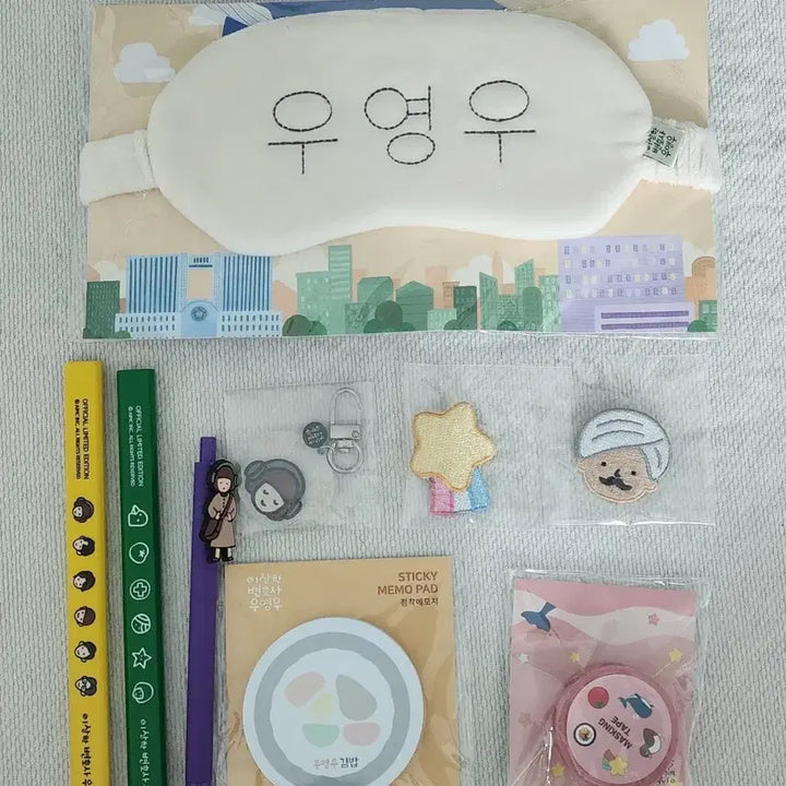 [BUNJANG] Extraordinary Attorney Woo Sleep Mask &amp; Pop-Up Goods / 우영우 수면안대 &amp; 팝업 굿즈