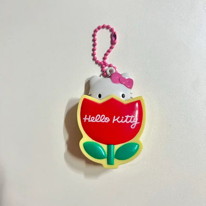 [BUNJANG] Classic Hello Kitty Tulip Keychain / 고전키티 튤립 키링