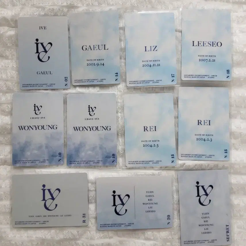 [BUNJANG] IVE Japan Wafer Photocard &amp; Goods Bundle Set / IVE 아이브 일본 웨하스 포카 + 굿즈 일괄 판매