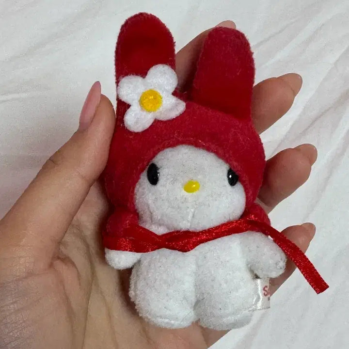 [BUNJANG] Vintage Sanrio My Melody Mini Red Doll Rare / 고전 빨마 초소형 빨간 마멜 마이멜로디 레어템