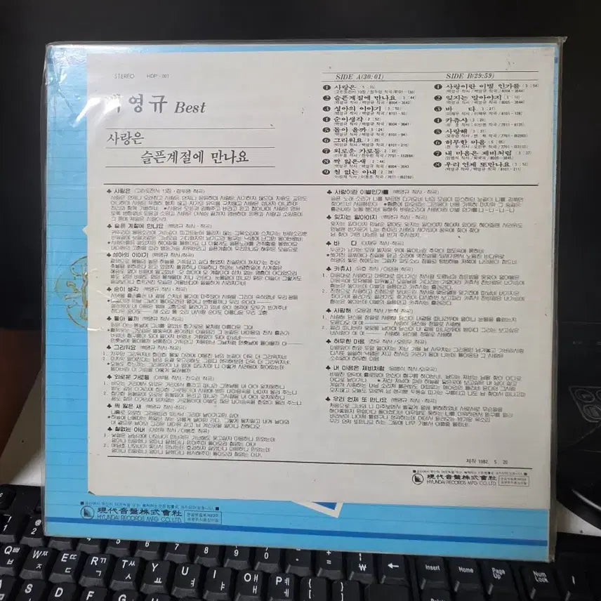 [BUNJANG] Baek Young-kyu Best LP Album / 백영규 BEST LP