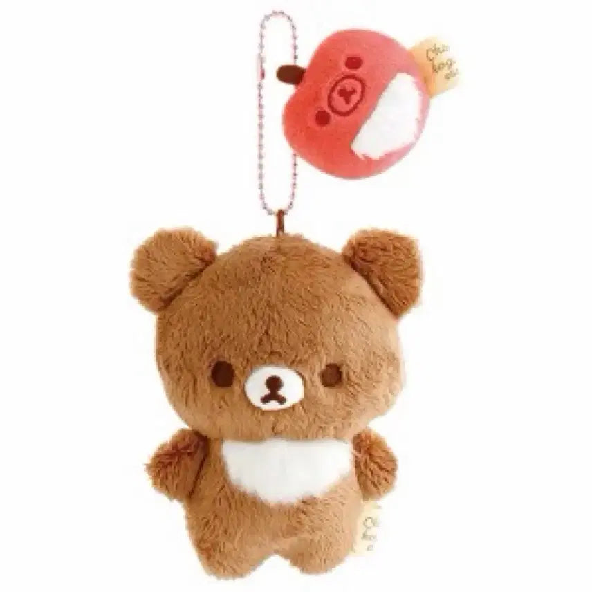 [BUNJANG] San-X Rilakkuma Koguma 10th Anniversary Apple Mascot Plush / 산엑스 리락쿠마 차이로이 코구마 10주년 애플 사과 마스코트 코구마 부라사케 누이구루미