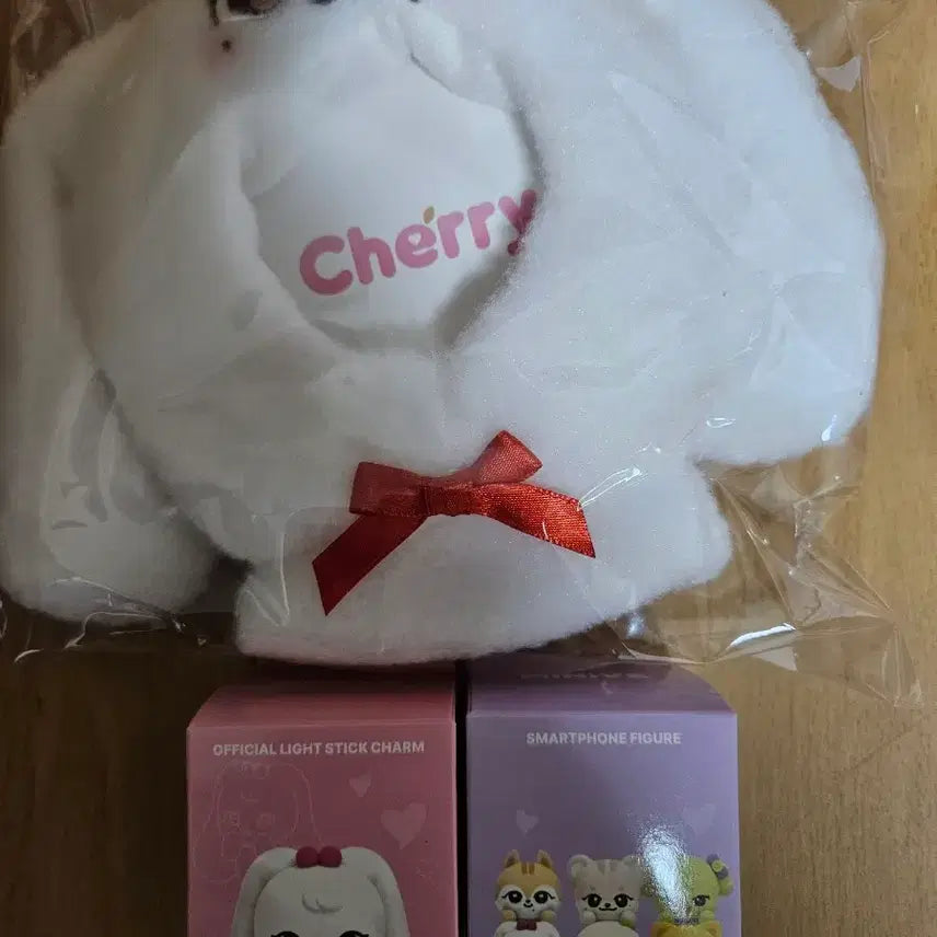 [BUNJANG] Minib Cherry Cape + Charm + Hipper Doll Set / 미니브 팝업 체리 케이프+참+히퍼