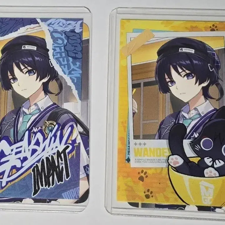 [BUNJANG] Genshin Impact Wanderer Toploader Set (2 Types) / 원신 방랑자 탑로더 2종 일괄 카페