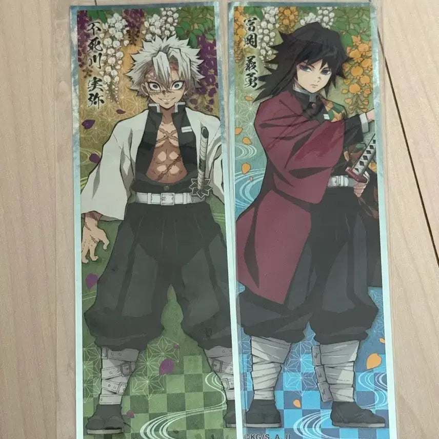 [BUNJANG] Demon Slayer Giyu Sanemi Long Sticker Bundle Set (Sealed) / 귀멸의 칼날 기유 사네미 롱스티커 미개봉 일괄