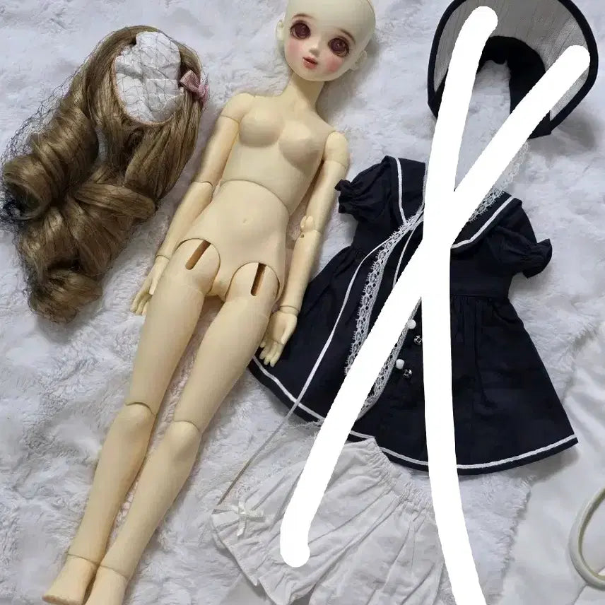 [BUNJANG] Blue Fairy MSD Sarang (Snow White Skin) Doll Body / 블루페어리 msd 사랑 미백 본체+물품 구체관절인형