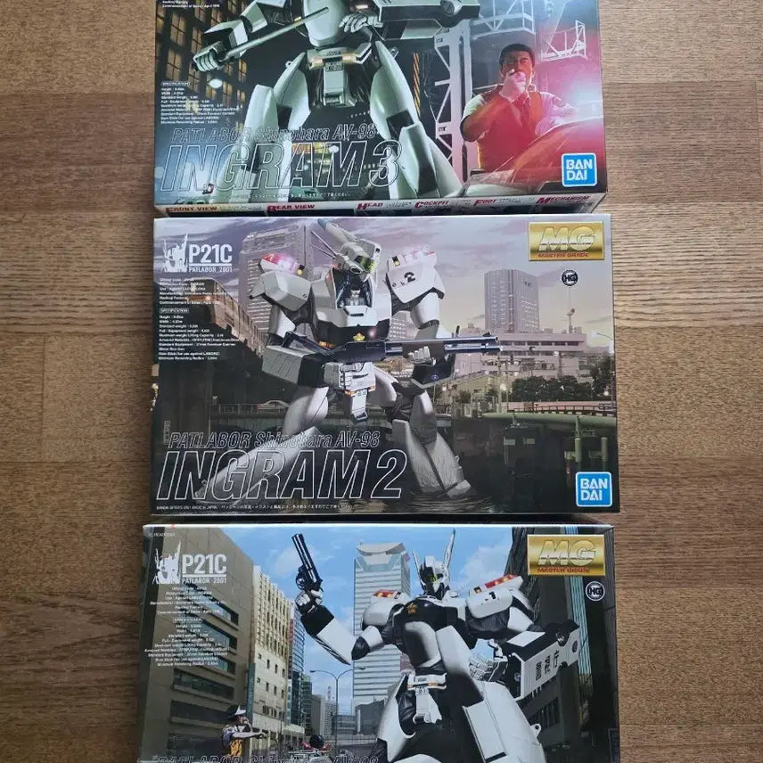 [BUNJANG] MG Patlabor Ingram Unit 1, 2, 3 Set / MG 패트레이버 잉그램 1 2 3 세트
