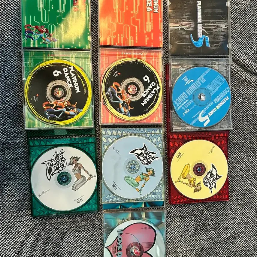 [BUNJANG] Platinum Dance (Korean Pop) / I Love Dance (Pop) CD Bundle Set (7 CDs) / 플래티넘 댄스(한국가요) / 아이러브댄스 (팝) CD 7장