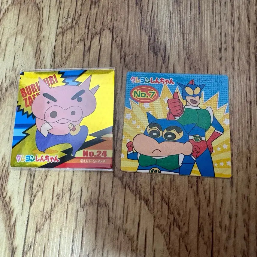 [BUNJANG] Crayon Shin-chan Vintage Choco-Bee Hologram Sticker / 짱구 고전 초코비씰 홀로그램 장당 만원
