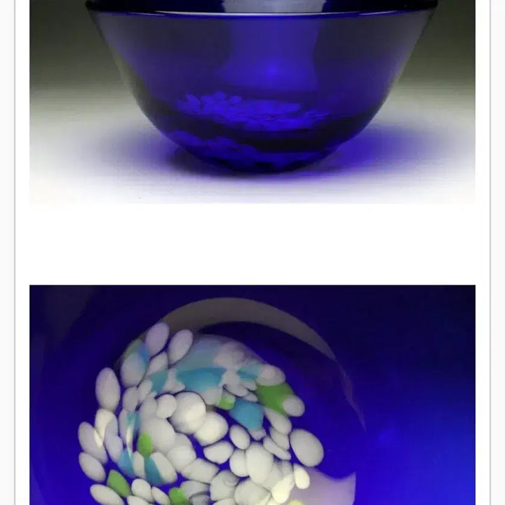 [BUNJANG] Blue Glass Tea Bowl / 유리 다완 (k-374)