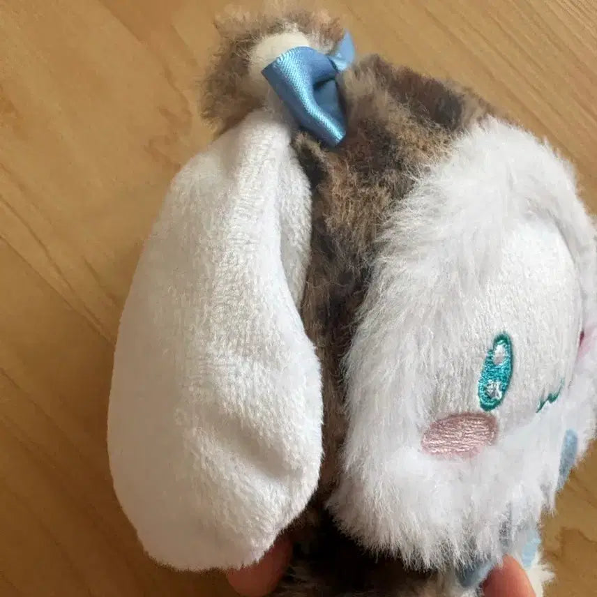 [BUNJANG] Sanrio Cinnamoroll Leopard Print Mascot Pouch Keychain / 산리오 시나모롤 호피 인형 마스코트 파우치 키링 갸루