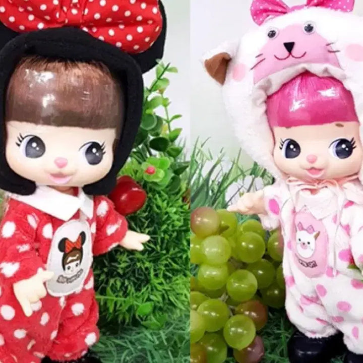[BUNJANG] Blingz Blingz Dol Red Mouse White Cat Vintage Figure Doll / 블링즈 블링즈돌 레드마우스 화이트캣 고전 피규어 인형