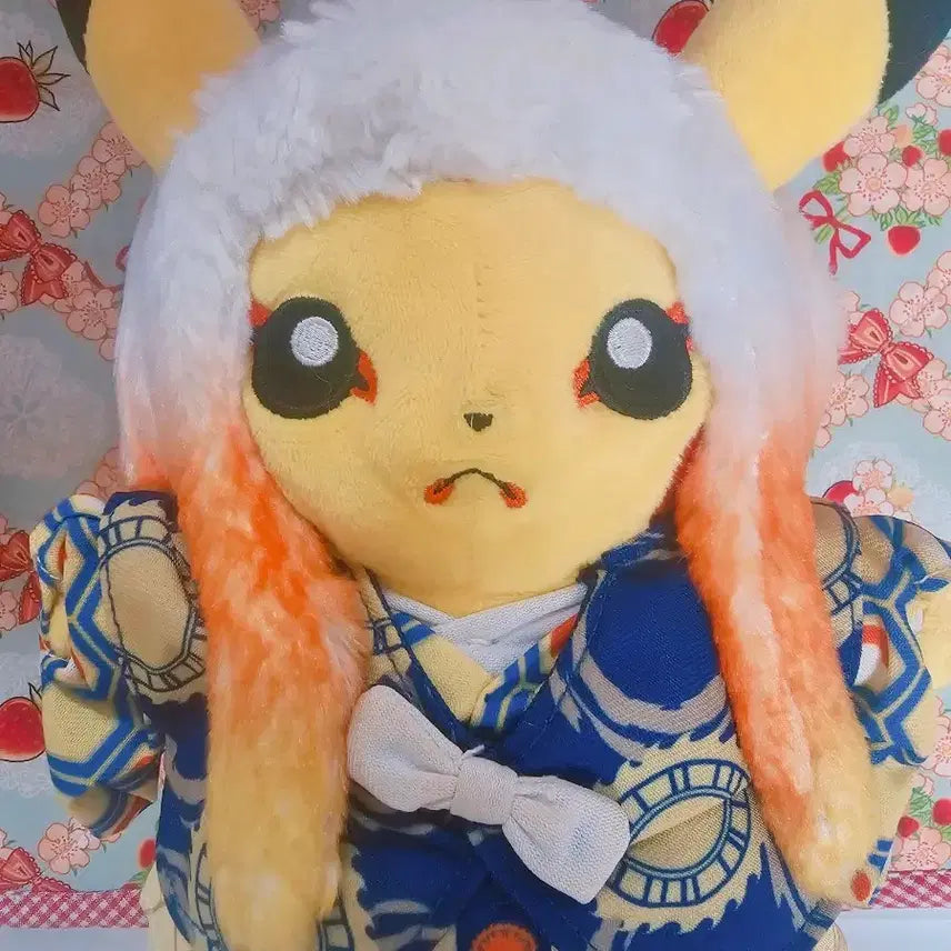 [BUNJANG] Pokemon Center Tokyo DX Limited Edition Kabuki Pikachu Plush / 포켓몬 도쿄 포켓몬센터 DX 한정 가부키 피카츄 인형