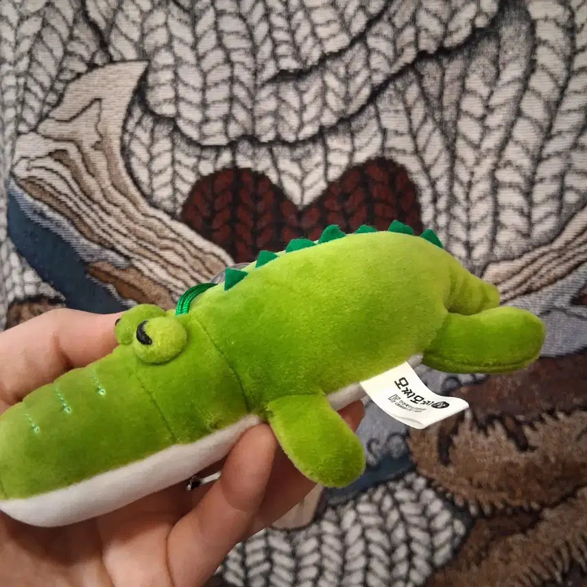 [BUNJANG] Mochi Mochi Green Crocodile Doll with Suction Cup / 모찌모찌 초록색 악어 인형 큐방