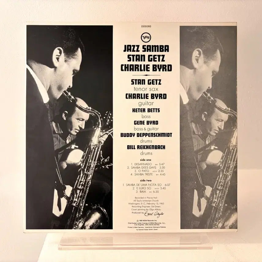 [BUNJANG] Stan Getz &amp; Charlie Byrd Jazz Samba LP Record / 재즈 보사노바 명반 Jazz Samba 스탄 게츠 찰리버드 LP 레코드