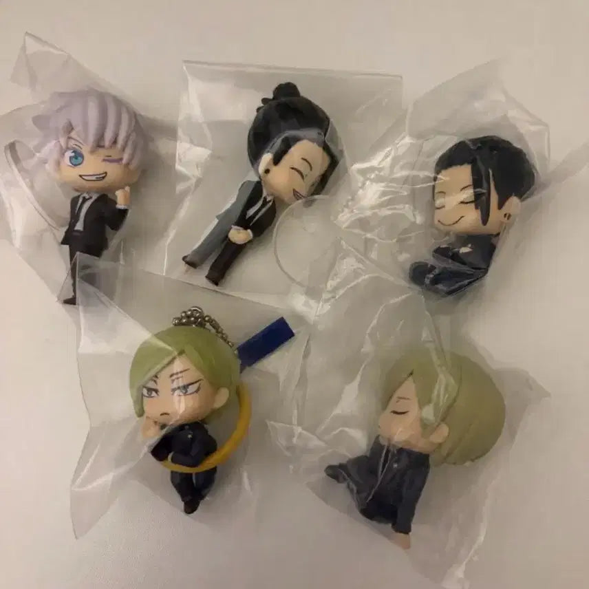 [BUNJANG] Jujutsu Kaisen Gacha Figure Set (5 Types: Gojo, Nanami, Geto) / 주술회전 가챠 피규어 5종 세트 (고죠, 나나미, 게토)