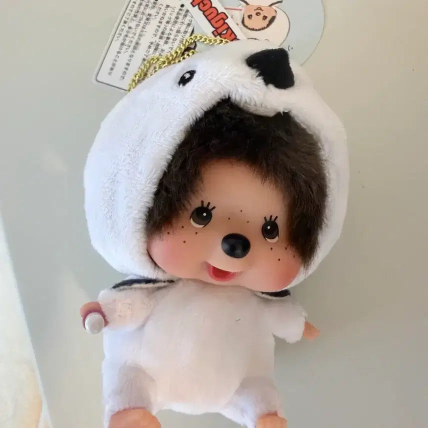 [BUNJANG] Monchhichi Hokkaido Limited Edition Doll Keyring / 뱁새 몬치치 한정판 인형키링 훗카이도 한정 새제품 정품