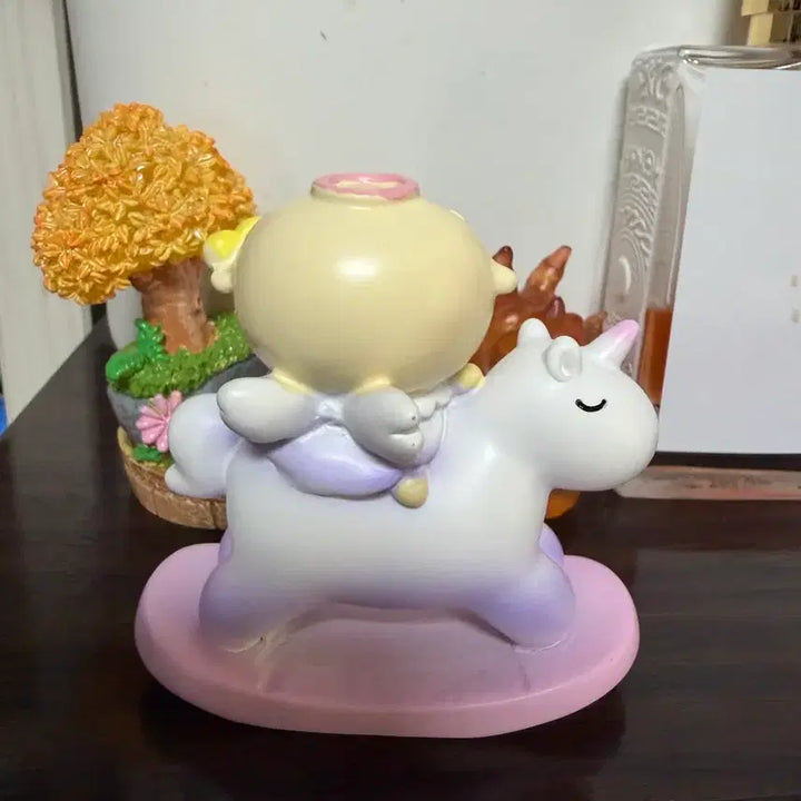 [BUNJANG] Racco Unicorn Riding Figurine / 랏코 피규어