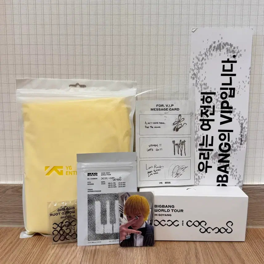 [BUNJANG] BIGBANG G-DRAGON Membership Kit Full Set (Raincoat + Keychain + Slogan) / 빅뱅 고양 멤버십 키트 풀세트(+우비+키링+슬로건)
