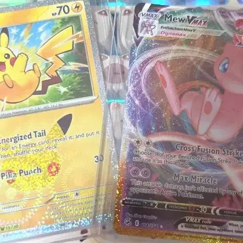 [BUNJANG] Pokemon Card 30th Anniversary Pikachu, Mew VMAX Reprint / 포켓몬 카드 30주년 피카츄, 뮤 VMAX 복각