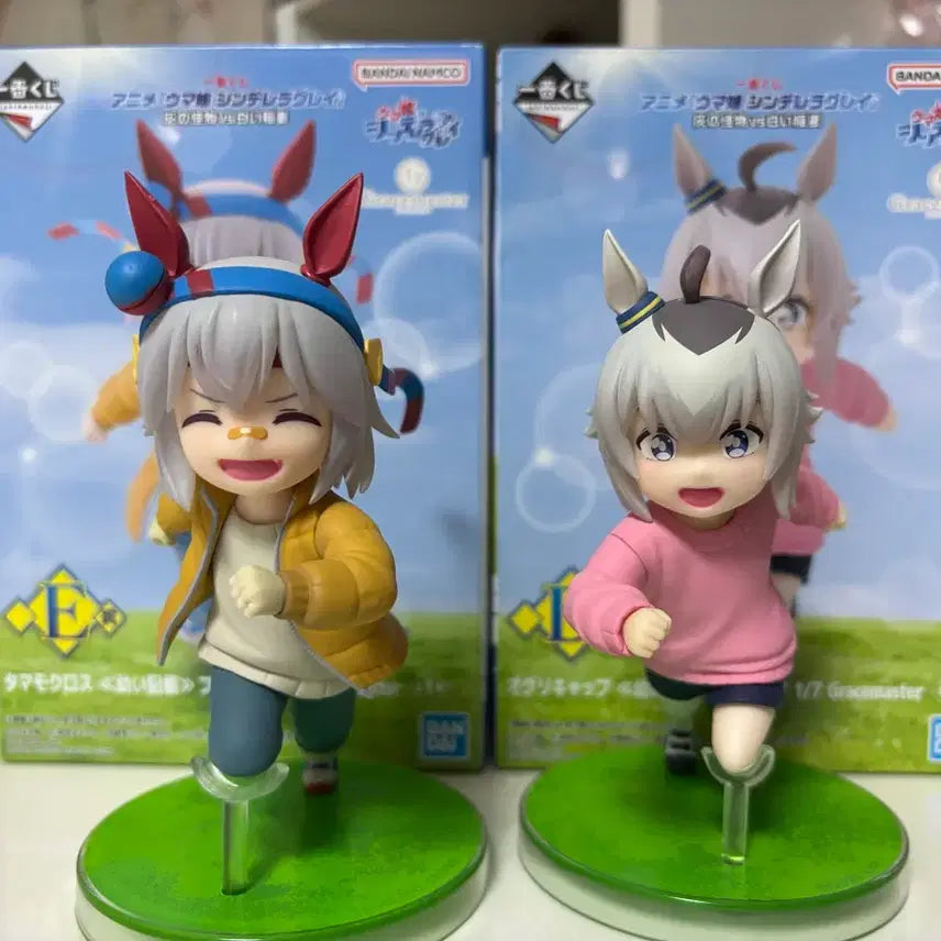[BUNJANG] Tamamo Cross &amp; Oguri Cap Childhood Figure Set / 타마모크로스 오구리캡 어린시절 제일복권 피규어