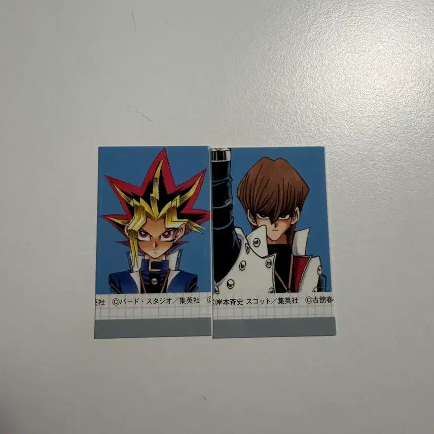 [BUNJANG] Yu-Gi-Oh! Seto Kaiba &amp; Yugi Muto Proof Photo Sticker Set / 유희왕 카이바 세토 어둠의 유우기 최강점프 증명사진 증사 스티커