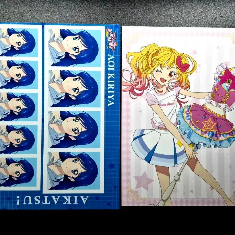[BUNJANG] Aikatsu! Aoi Proof Photo &amp; Yume Postcard Bundle / 아이카츠 증명사진 및 특전 판매