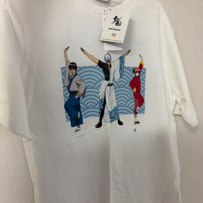 [BUNJANG] Gintama x SPAO Collaboration Yorozuya T-Shirt (Size S) / s사이즈) 은혼 스파오 콜라보 요로즈야 티셔츠 신품 신토키 카구라 신파치