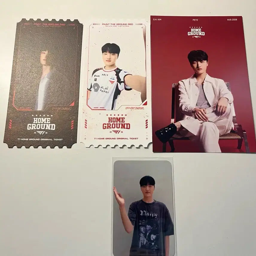 [BUNJANG] T1 Feyz PCG Postcard Ticket Bundle Set / T1 티원 홈그 페이즈 peyz 특전 포카 엽서 티켓 일괄