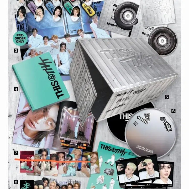 [BUNJANG] Stray Kids DISCANDY Truck Version Changbin Photocard Set / 스트레이키즈 스키즈 디스앤댓 한정반 트럭버전 창빈 키링 거울 투리라차 유닛 포카 2컷 포토 양도