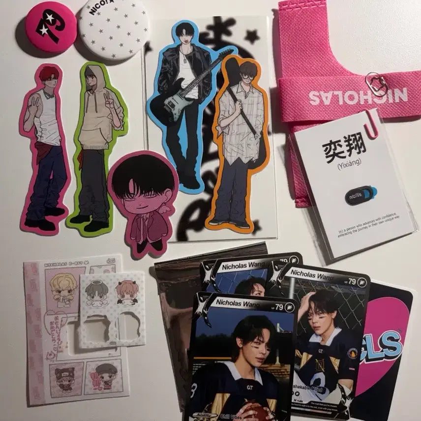 [BUNJANG] NickZhu Nicholas Bundle Set Stickers / 닉쭈 스티커 + 니콜라스 비공굿 일괄