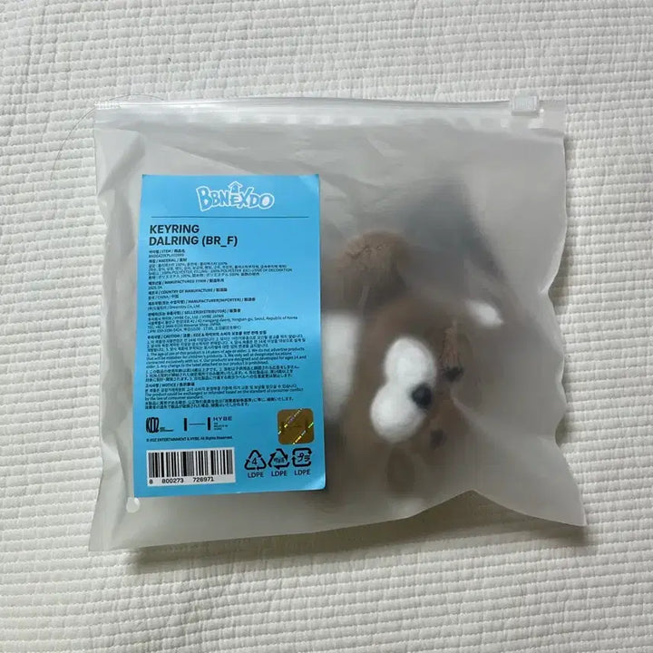 [BUNJANG] BOYNEXTDOOR Darling Doll Keychain [Riwoo] Photocard Bundle Set / 보이넥스트도어 쁘넥도 달링이 달링 리우 인형 키링 1기 양도 포카 포함