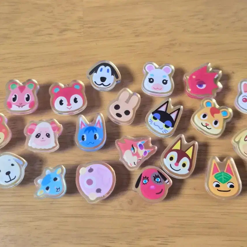 [BUNJANG] Animal Crossing 20 Piece Ghibi Charm Bundle / (5개추가됨)동숲 지비츠 20개 일괄