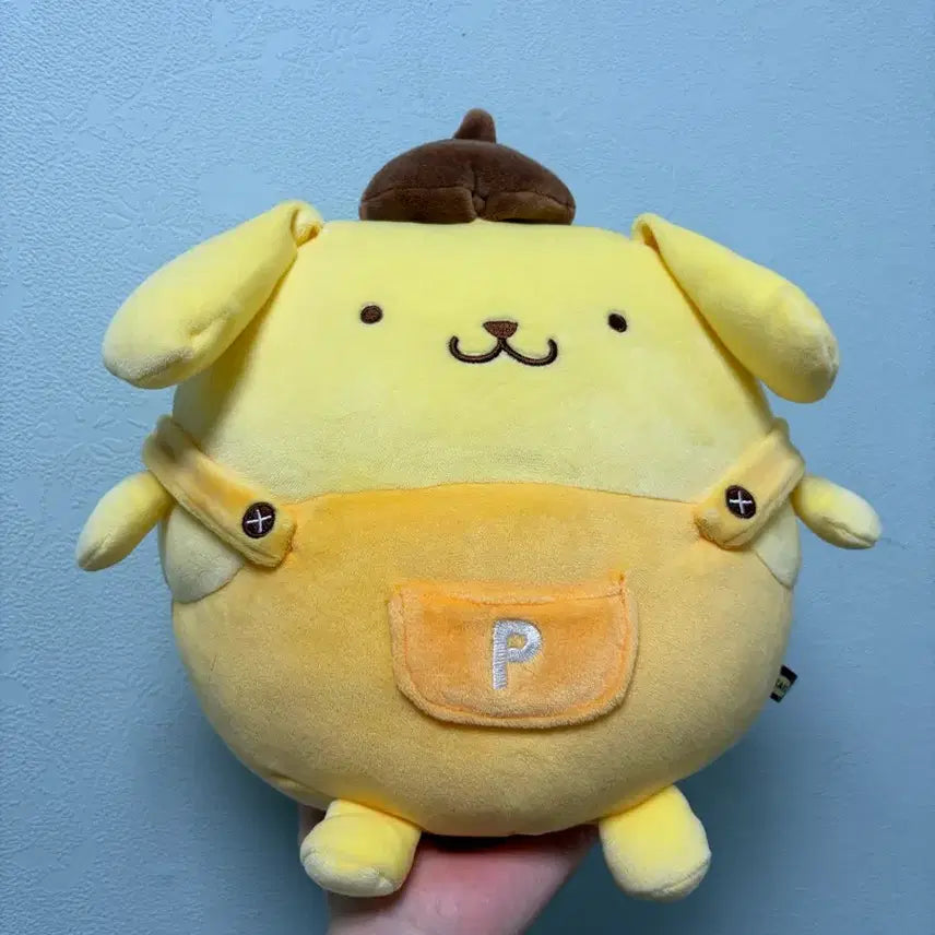 [BUNJANG] Vintage Pompompurin Overalls Plush Doll (Osaka Exclusive) / 고전 폼폼푸린 멜빵 오사카 모찌재질 인형 정품일본