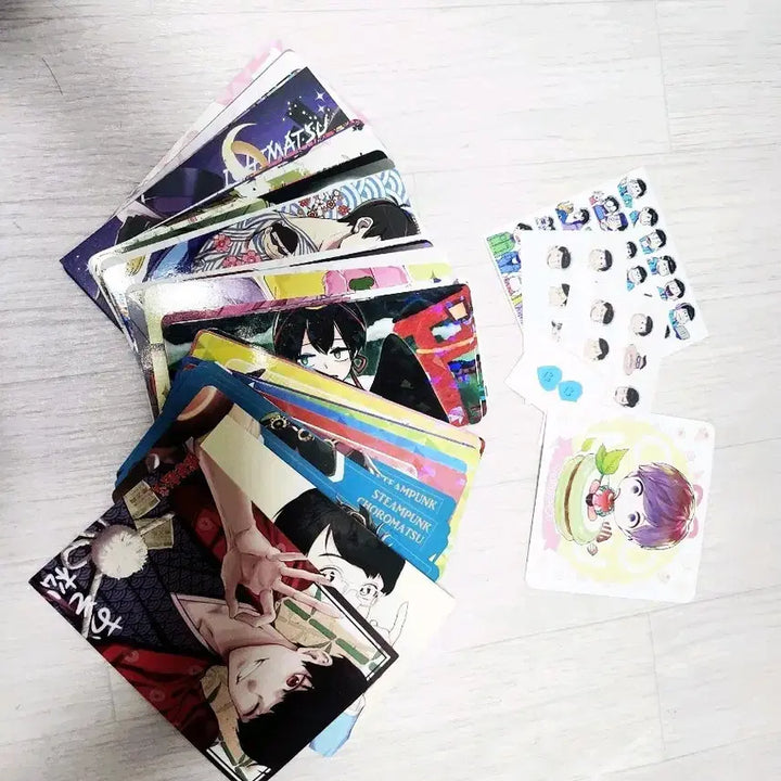 [BUNJANG] Osomatsusan Official &amp; Unofficial Card + Sticker Set / 오소마츠상 비공식 카드+스티커(공식+비공)