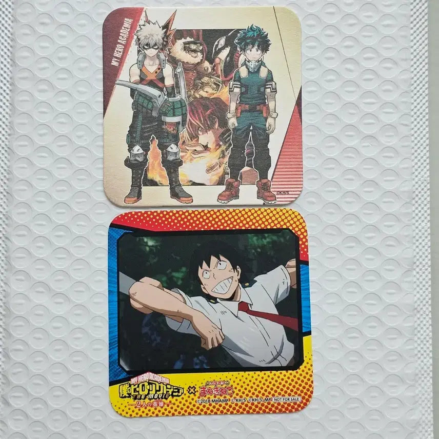 [BUNJANG] My Hero Academia Jump Shop Original Art Coaster Set / 히로아카 나히아 코스터 세트 바쿠고 미도리야 토도로키 점프샵 원화