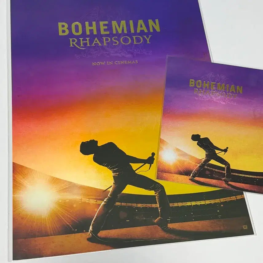 [BUNJANG] Bohemian Rhapsody A3 Poster + Art Card Bundle Set / [일괄] 보헤미안 랩소디 A3 포스터+ 아트카드