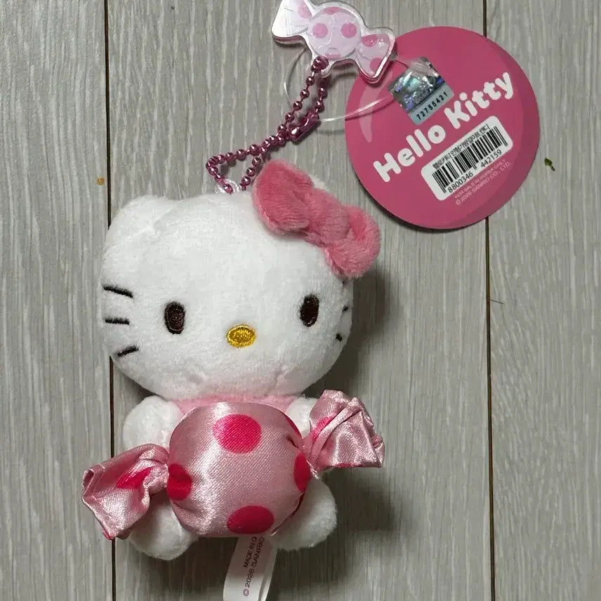 [BUNJANG] Sanrio Hello Kitty Candy Plush Keychain / 산리오 헬로키티 캔디 인형키링