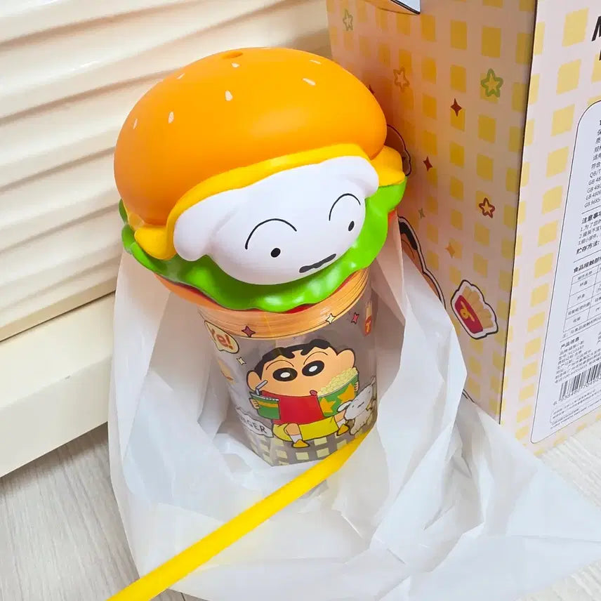 [BUNJANG] Crayon Shin-chan Shiro Hamburger 660ml Tumbler / 새제품) 짱구는못말려 흰둥이 햄버거 660ml 텀블러 미사용  판매