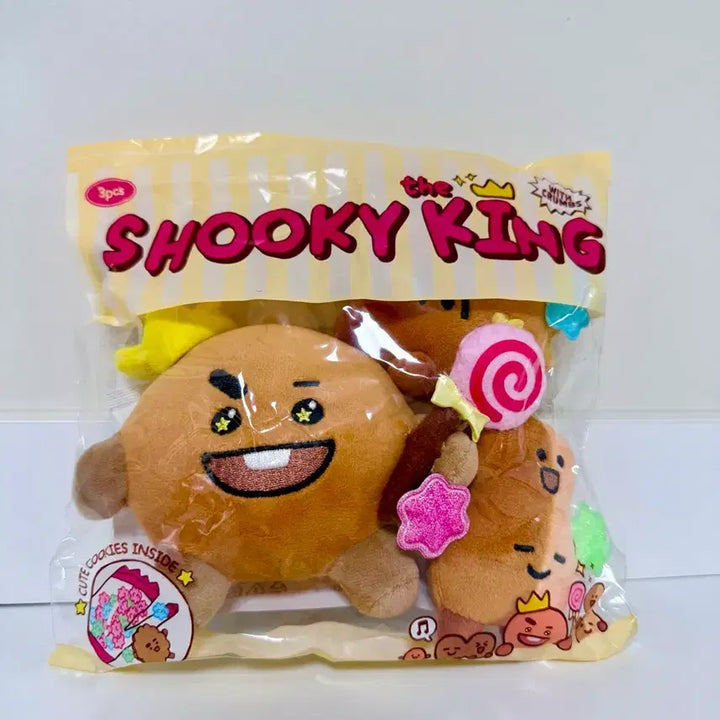 [BUNJANG] BT21 Shooky The King Plush Set (3pcs, Sealed) / [미개봉 정품] BT21 슈키 더 킹 인형 세트 (3pcs / SHOOKY)