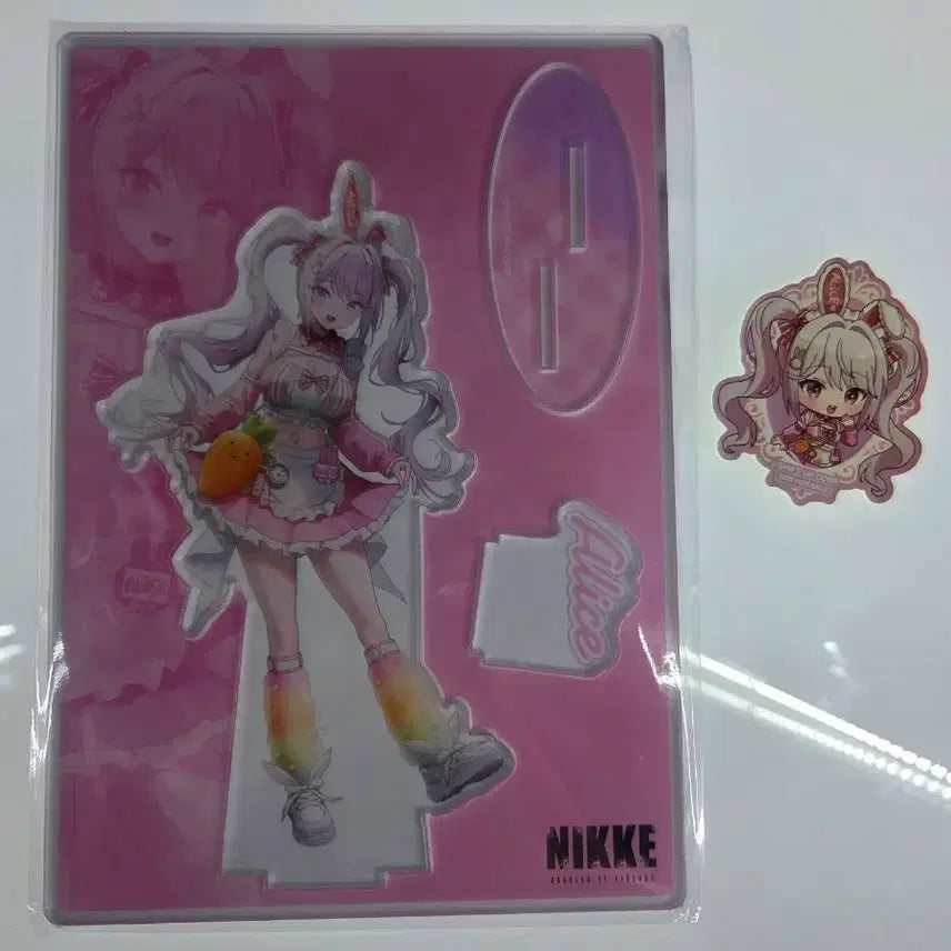 [BUNJANG] NIKKE End Gallery Alice Big Acrylic Stand + Bonus Sticker Set / 니케 엔드갤러리 엘리스 빅 아크릴스탠드 + 특전스티커