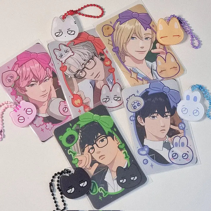 [BUNJANG] Plave MalangPlbe Photocard Frame Keyring Set / 플레이브 말랑플브 비공굿 포카프레임 키링