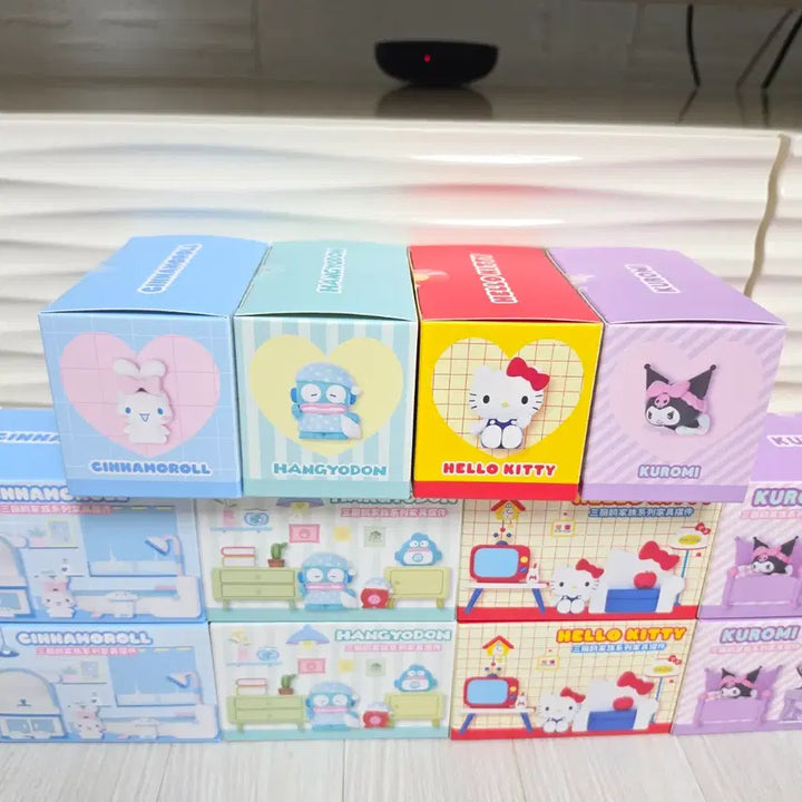 [BUNJANG] Sanrio Hello Kitty, Hangyodon, Kuromi, Cinnamoroll Set Figures (Sealed) / 무배)산리오 정품 헬로키티 한교동 쿠로미 시나모롤 세트 피규어 미개봉 세트 판매