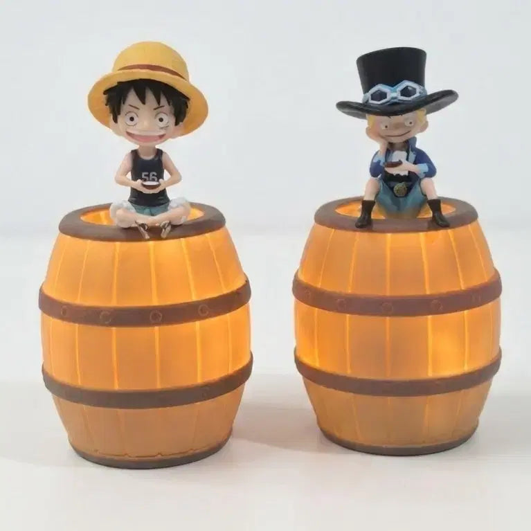 [BUNJANG] One Piece Luffy &amp; Sabo Figure Mood Lamp Set (2 Types) / [2종 세트] 원피스 피규어 무드등 루피&amp;사보