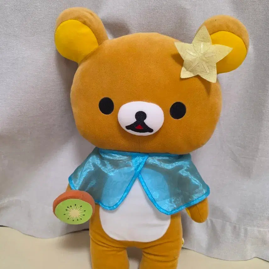 [BUNJANG] Rilakkuma Kiwi Cloak Plush / 리락쿠마 키위 망토 인형