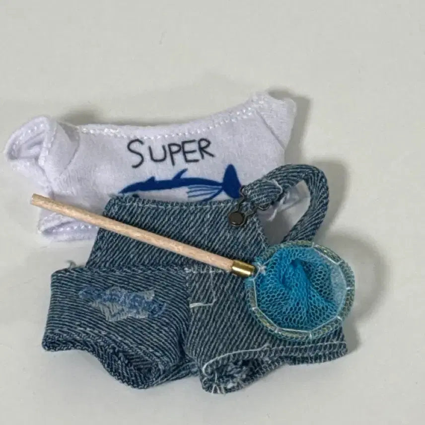 [BUNJANG] BTS Jin 10cm Doll Clothes Super Tuna Outfit Set / bts jin 진 석진 인형 10cm 인형옷 슈퍼참치