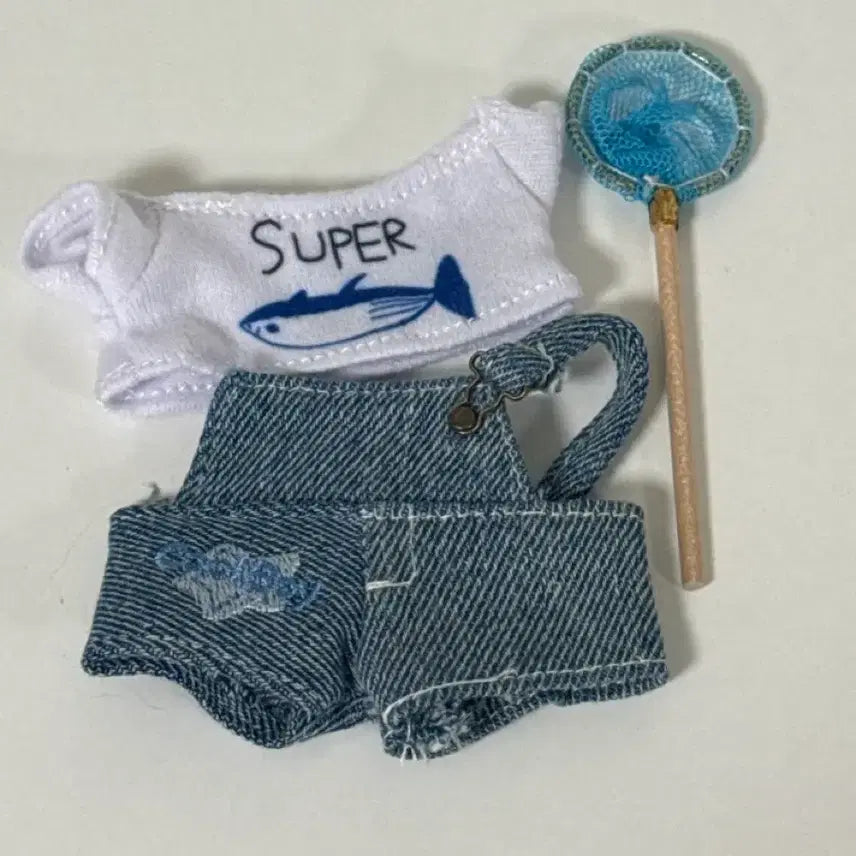 [BUNJANG] BTS Jin 10cm Doll Clothes Super Tuna Outfit Set / bts jin 진 석진 인형 10cm 인형옷 슈퍼참치